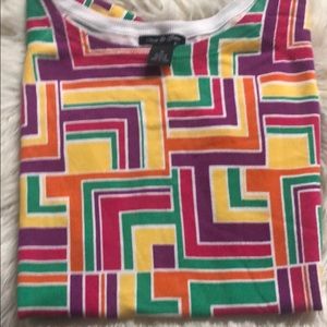 Cute bright cap sleeve spring top